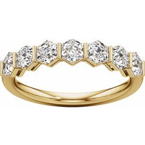 New Trends - Marion - 14K Yellow Gold 1 1/2 CTW Lab-Grown Diamond Anniversary Band