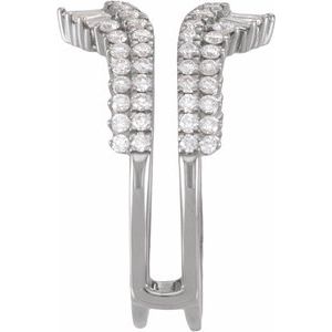 Classic - Esperanza - 14K White Gold 1 CTW Natural Diamond Ring Guard