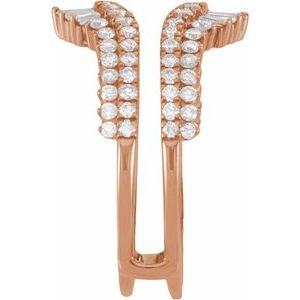 Classic - Esperanza - 14K Rose Gold 1 CTW Natural Diamond Ring Guard