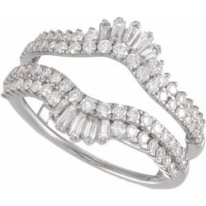 Classic - Esperanza - 14K White Gold 1 CTW Lab-Grown Diamond Ring Guard
