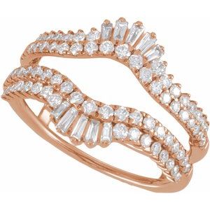 Classic - Esperanza - 14K Rose Gold 1 CTW Lab-Grown Diamond Ring Guard