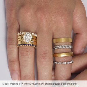 New Trends - Marisol - 14K White Gold 5/8 CTW Natural Diamond Eternity Band