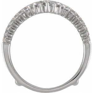 Classic - Esperanza - 14K White Gold 1 CTW Natural Diamond Ring Guard