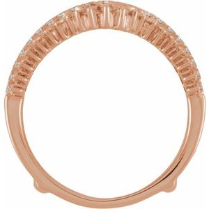Classic - Esperanza - 14K Rose Gold 1 CTW Natural Diamond Ring Guard
