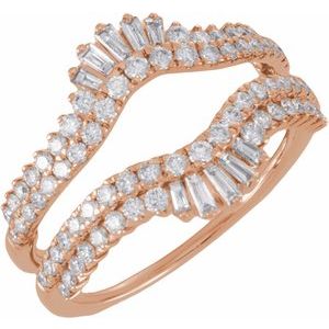 Classic - Esperanza - 14K Rose Gold 1 CTW Lab-Grown Diamond Ring Guard