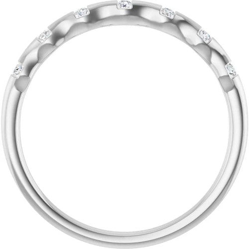 14K Gold .06 CTW Natural Diamond Stackable Ring 14K White Gold