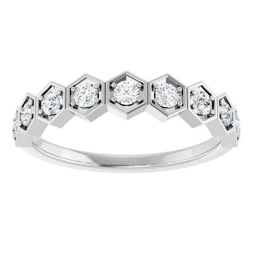 14K Gold 1/3 CTW Diamond Stackable Ring 14K White Gold