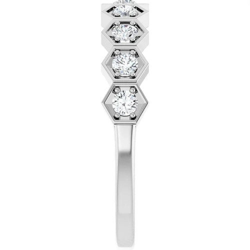 14K Gold 1/3 CTW Diamond Stackable Ring 14K White Gold