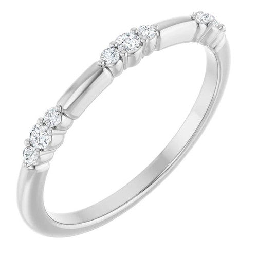 14K Gold 1/8 CTW Diamond Stackable Ring 14K White Gold