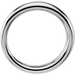 Classic - Candela - 14K White Gold 3.5 mm Comfort-Fit Half Round Tapered Band