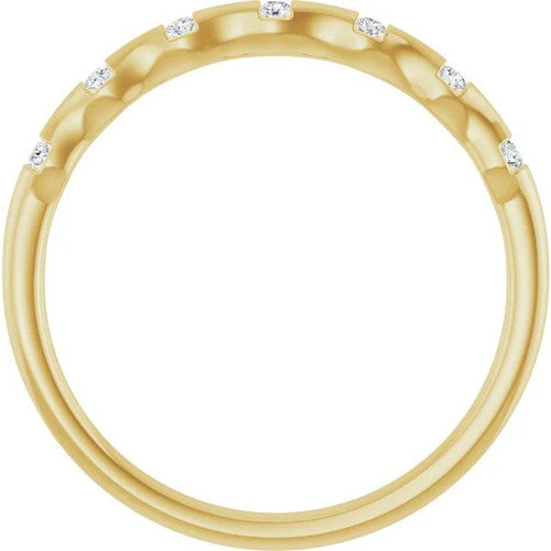 14K Gold .06 CTW Natural Diamond Stackable Ring 14K Yellow Gold