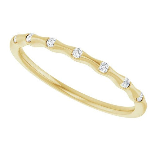 14K Gold .06 CTW Natural Diamond Stackable Ring 14K Yellow Gold