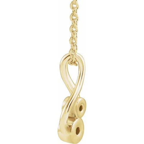 14K Gold .07 CTW Natural Diamond Hold You Forever® 16-18" Necklace 14K Yellow Gold