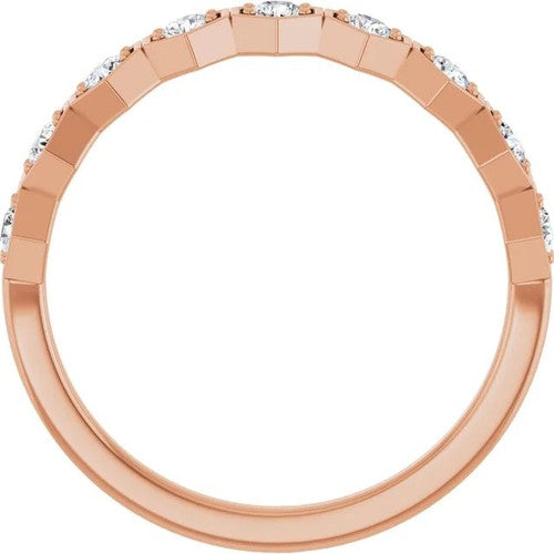 14K Gold 1/3 CTW Diamond Stackable Ring 14K Rose Gold