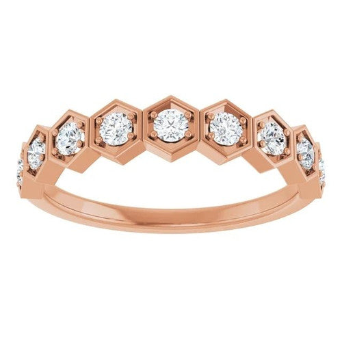 14K Gold 1/3 CTW Diamond Stackable Ring 14K Rose Gold