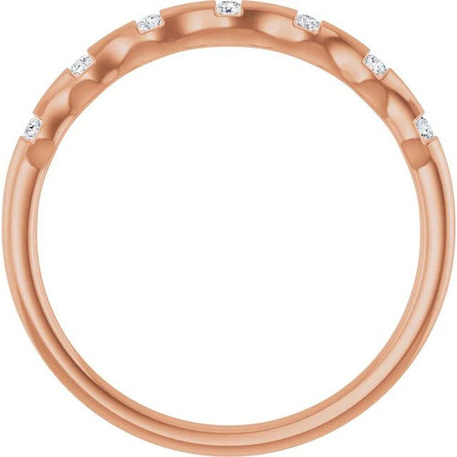 14K Gold .06 CTW Natural Diamond Stackable Ring 14K Rose Gold