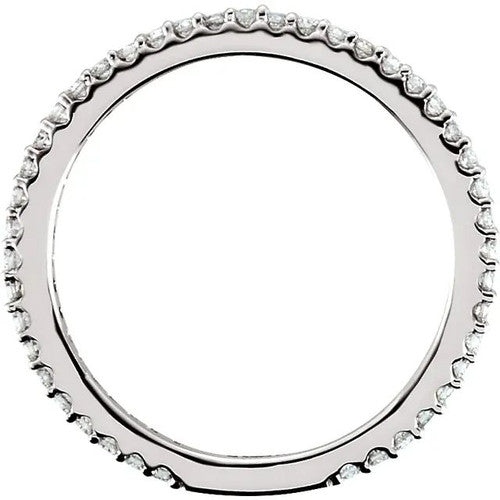 14K Gold 1/3 CTW Natural Diamond Band 14K White Gold
