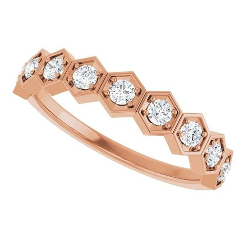 14K Gold 1/3 CTW Diamond Stackable Ring 14K Rose Gold