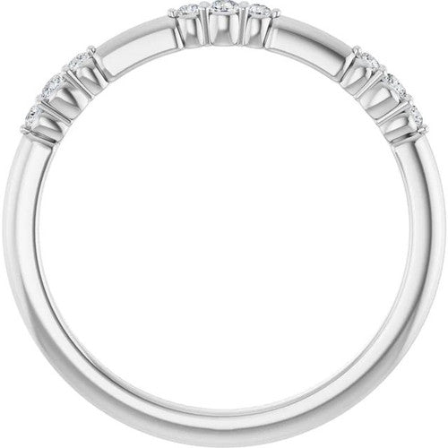 14K Gold 1/8 CTW Diamond Stackable Ring 14K White Gold