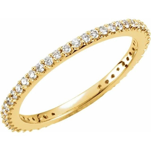 14K Gold 1/3 CTW Natural Diamond Band 14K Yellow Gold