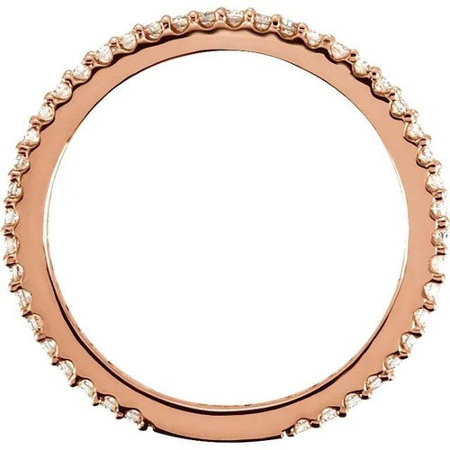 14K Gold 1/3 CTW Natural Diamond Band 14K Rose Gold