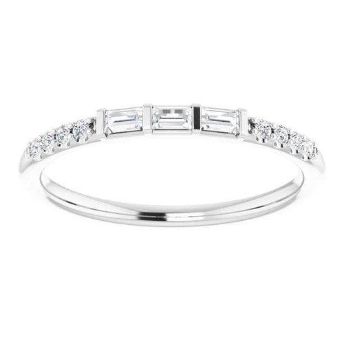 14K Gold 1/6 CTW Natural Diamond Anniversary Band 14K White Gold