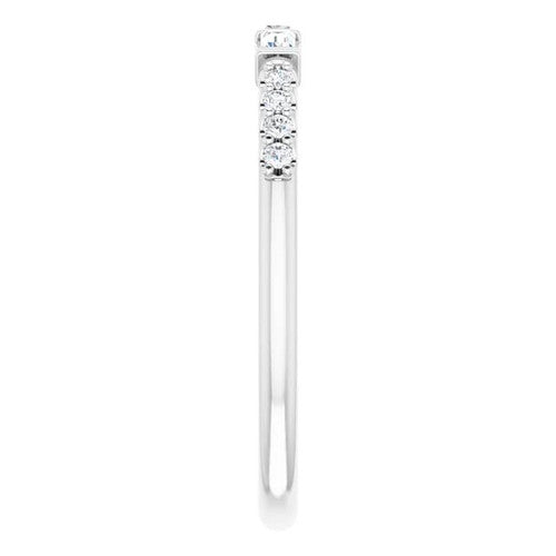 14K Gold 1/6 CTW Natural Diamond Anniversary Band 14K White Gold