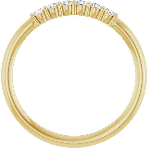 14K Gold 1/8 CTW Natural Diamond Stackable Ring 14K Yellow Gold