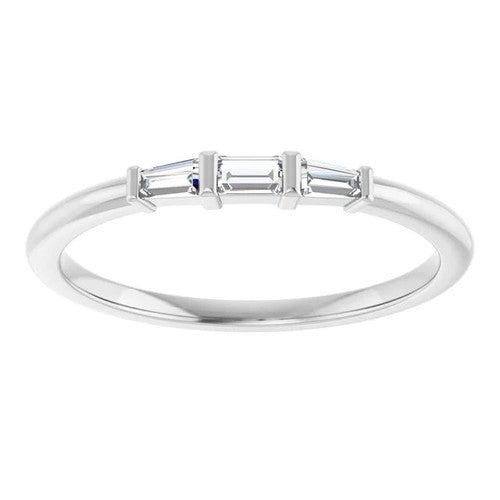 14K Gold 1/6 CTW Natural Diamond Stackable Ring 14K White Gold