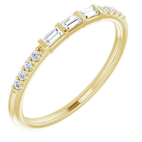 14K Gold 1/6 CTW Natural Diamond Anniversary Band 14K Yellow Gold