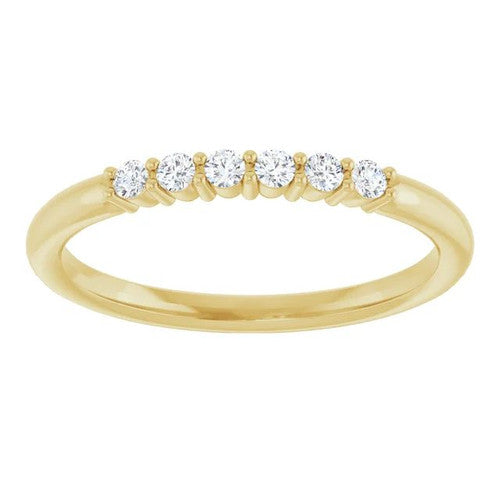 14K Gold 1/8 CTW Natural Diamond Stackable Ring 14K Yellow Gold