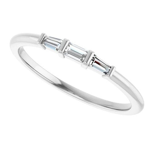 14K Gold 1/6 CTW Natural Diamond Stackable Ring 14K White Gold