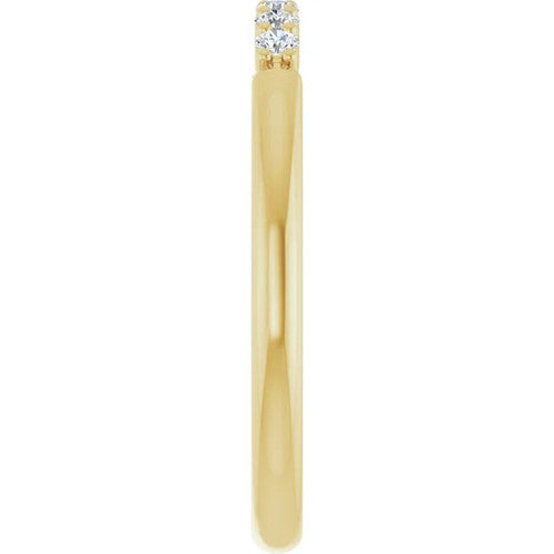 14K Gold 1/8 CTW Natural Diamond Stackable Ring 14K Yellow Gold