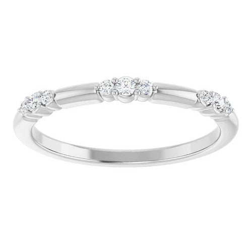 14K Gold 1/8 CTW Diamond Stackable Ring 14K White Gold