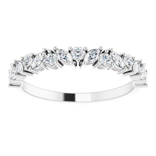 14K Gold 1/2 CTW Diamond Anniversary Band 14K White Gold