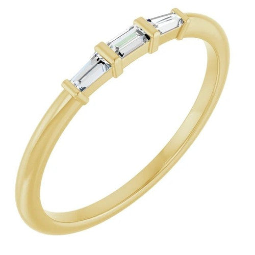 14K Gold 1/6 CTW Natural Diamond Stackable Ring 14K Yellow Gold