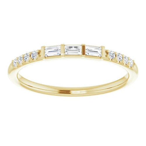 14K Gold 1/6 CTW Natural Diamond Anniversary Band 14K Yellow Gold