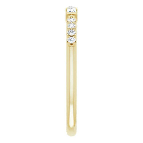 14K Gold 1/6 CTW Natural Diamond Anniversary Band 14K Yellow Gold
