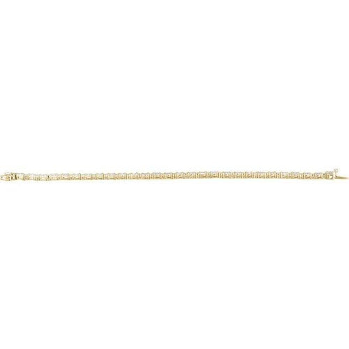 14K Gold 5 1/2 CTW Lab-Grown Diamond Line 7" Bracelet 14K Yellow Gold