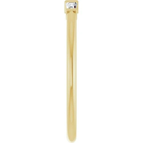 14K Gold 1/6 CTW Natural Diamond Stackable Ring 14K Yellow Gold