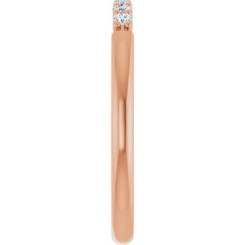 14K Gold 1/8 CTW Natural Diamond Stackable Ring 14K Rose Gold