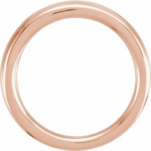 Classic - Candela - 14K Rose Gold 3.5 mm Comfort-Fit Half Round Tapered Band