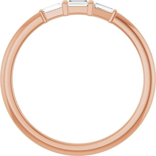 14K Gold 1/6 CTW Natural Diamond Stackable Ring 14K Rose Gold