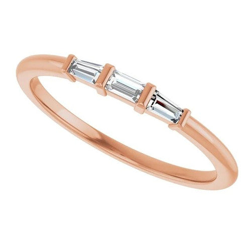 14K Gold 1/6 CTW Natural Diamond Stackable Ring 14K Rose Gold