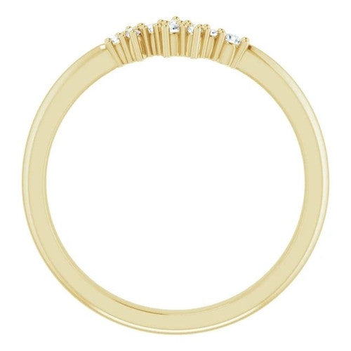 14K Gold .08 CTW Natural Diamond Stackable Cluster Ring 14K Yellow Gold