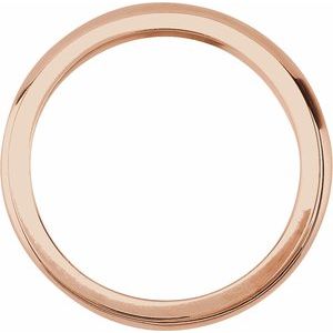 Classic - Carina - 14K Rose Gold 2.25 mm Solstice Solitaire® Tapered Knife Edge Matching Band 7