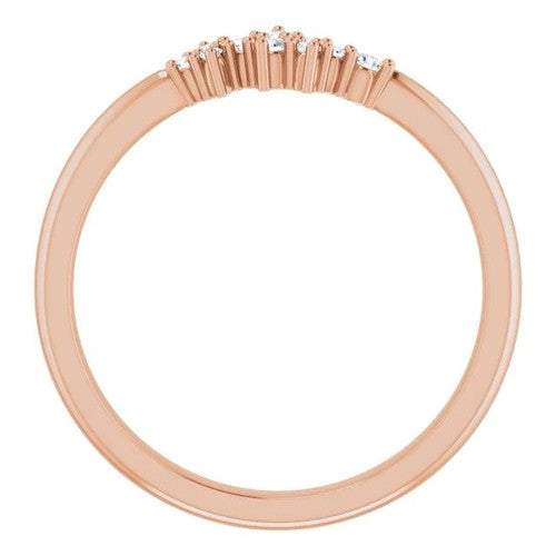 14K Gold .08 CTW Natural Diamond Stackable Cluster Ring 14K Rose Gold