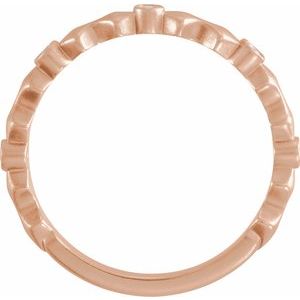 Matte - Finn - 14K Rose Gold .07 CTW Natural Diamond Anniversary Band