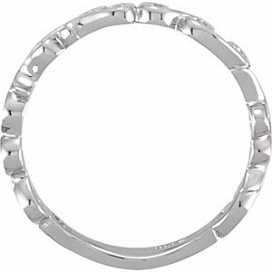 Classic - Consuelo - Platinum 4 mm Scroll Design Band