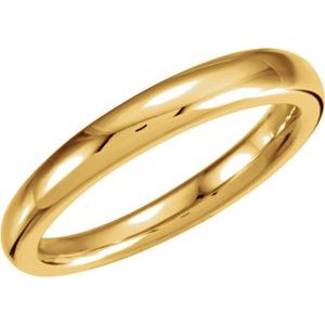 Classic - Candela - 18K Yellow Gold 3.5 mm Comfort-Fit Half Round Tapered Band